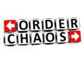 3D Order Chaos Button Click Here Block Text