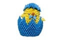 Origami - hatching chick Royalty Free Stock Photo