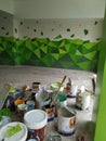 3D painting parking wall