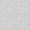 3D paper art pattern spiral cross chain kaleidoscope Royalty Free Stock Photo