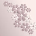 3d paper sakura flowers