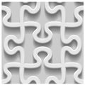 3d paper seamless puzzle pattern