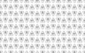 3d paper triangles seamless pattern. Abstract vector geometric texture of triangular. Endless monochrome illustration Royalty Free Stock Photo