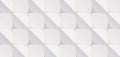 3D pattern of white and beige geometric shapes Royalty Free Stock Photo