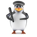 3d Penguin is a police officer