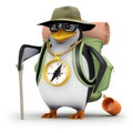 3d Penguin went exploring