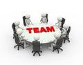 3d people business meeting conference team table