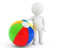 3d person with a beach ball