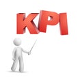 3d person pointing at a word KPI