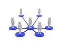 3d person - social network community people team Royalty Free Stock Photo