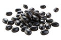3d pile of black olives isolated on transparent background Royalty Free Stock Photo