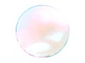 3d pink blue ball crystal gradient colors isolated on white background. Royalty Free Stock Photo