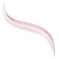 3D pink glass abstract shape illustration. Transparent design element 3D shape. Abstract background 3d rendering. Object with