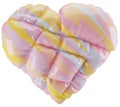 3D pink Heart Illustration, inflated abstract heart balloon clipart