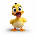 3d Pixar Duck: Yellow Character In Flickr, Icepunk, Disney Animation Style