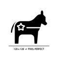 Pixel perfect Democratic Party glyph style icon