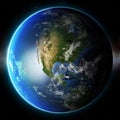 3D Planet Earth. Elements of this image furnished by NASA. Other