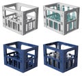 3D Plastic crate