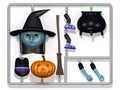 3d Plastic witch construction kit