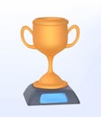 3d plasticine realism golden award icon