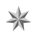 3d beveled star