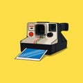 Illustration vector graphic of polaroid cam