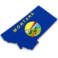 3d Political Map of Montana