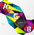 3d polygonal object triangles, abstract background Royalty Free Stock Photo