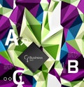 3d polygonal object triangles, abstract background Royalty Free Stock Photo