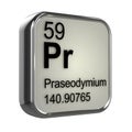 3d Praseodymium element Royalty Free Stock Photo