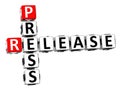 3D Press Release Crossword Royalty Free Stock Photo