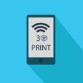 3D print mobile icon