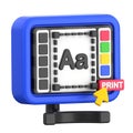 3D print settings interface