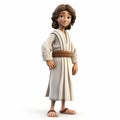 Youthful 3d Jesus Cartoon Clipart In Orientalist Style For Disney Animation