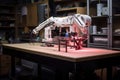 3d printed biohybrid robot prototype on workbench