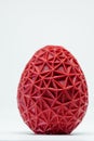 3d printed egg, easter object, voronoi polygonal style decoration