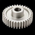 3d printed gear demo model isolated on white background with transparent background Royalty Free Stock Photo
