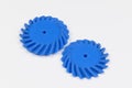 3D printed gear isolated Royalty Free Stock Photo