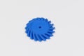 3D printed gear isolated Royalty Free Stock Photo