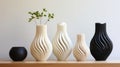 3D-Printed Home Decor: Feature 3D-printed objects in a modern, minimal home setting Royalty Free Stock Photo