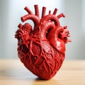 3D printed human heart, a breakthrough in medical technology, Generative AI