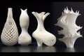 4d printed materials in various stages of change