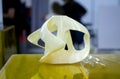 3D printed object resin polymerization Parts created 3D printer hardened resin Royalty Free Stock Photo