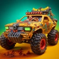 Barbarian Remote Control Car: G.i. Joe Style 3d Printed Toy