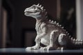 A 3D printed sculpture of the first fossilized Dinosaur ever found.. AI generation