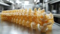 3d printed spine model in lab highlights advancements in tissue engineering and bone printing technology Royalty Free Stock Photo