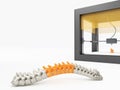3d printed spine Royalty Free Stock Photo