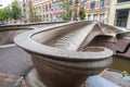 3d printed stainless steel bridge over canal in the red light district of Amsterdam
