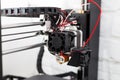 3d printer close up, 3D print concept. Royalty Free Stock Photo