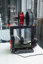 3d printer close up, 3D print concept